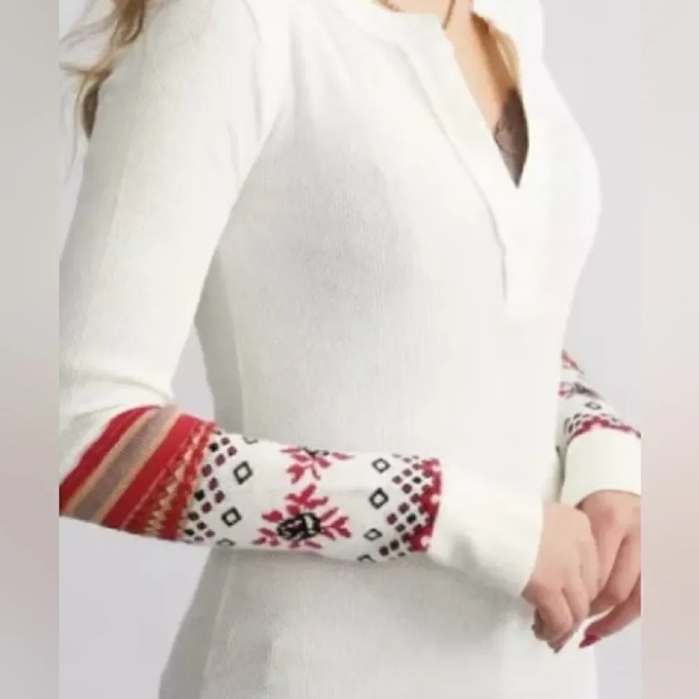 🛍️Free People Women’s Mikah layering cuff combo Top Size :Small Long Sleeve 💥